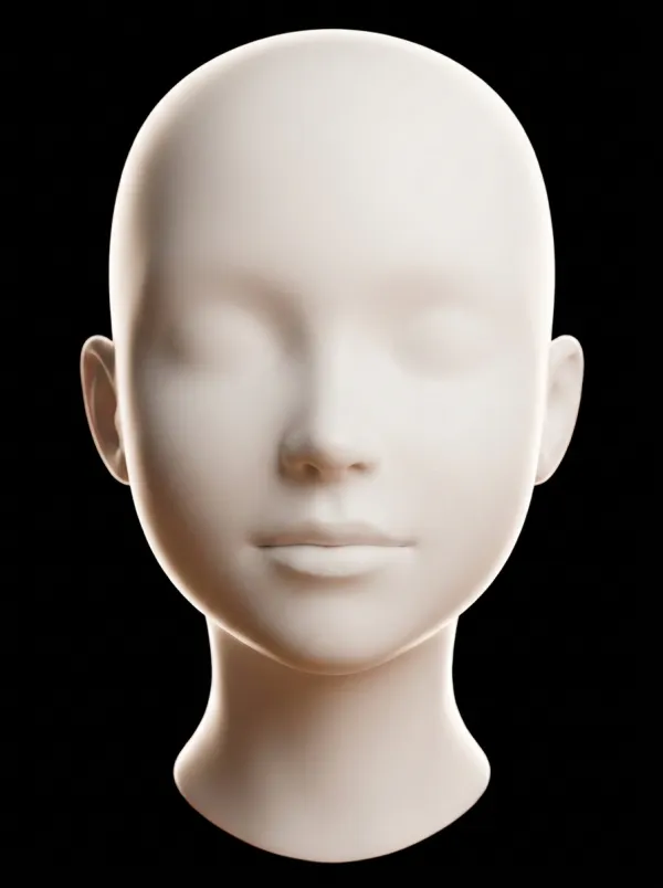 Example photo framing: frontal, neutral